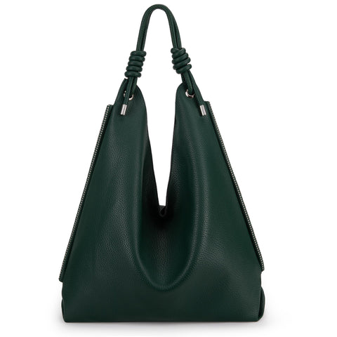Montana West Hobo Shoulder Bags for Women Leather Womens Hobo Purses and Handbags Green Slouchy Bag Large Size Ladies Handbags MWC-211-DGN Montana West