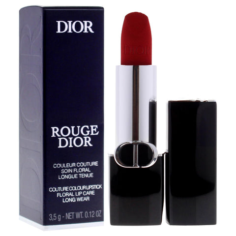 Christian Dior Rouge Dior Couture Velvet Lipstick - 999 Velvet for Women - 0.12 oz Lipstick (Refillable) Dior