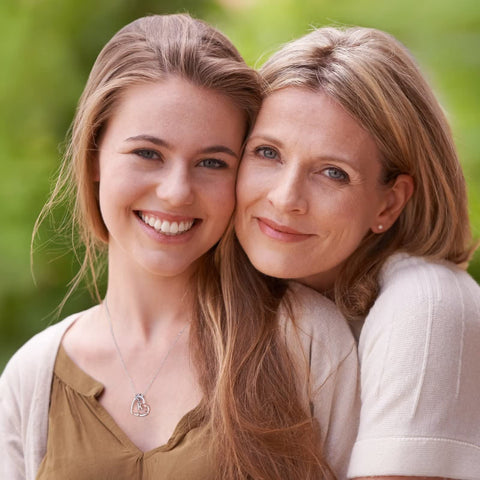 Iefil Gifts for Women Wife, Rose Heart Necklaces for Women, Anniversary Jewelry Gifts for Wife, Sterling Silver, Initial A