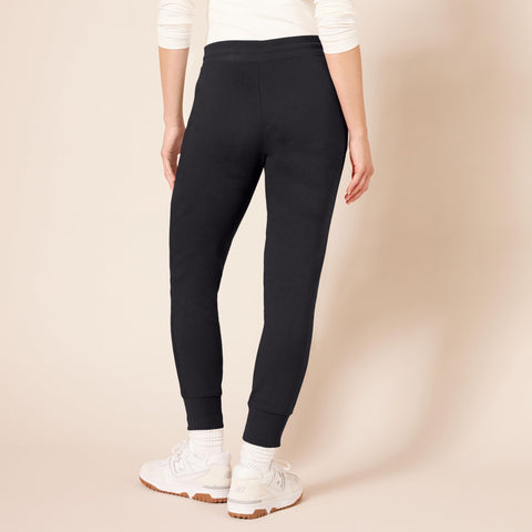 Amazon Essentials Women's Fleece Jogger Sweatpant (Available in Plus Size), Black, Large Amazon Essentials
