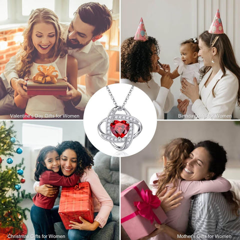 Iefil Birthday Gifts for Women - Birthstone Necklace for Women, Anniversary Women Necklace, Alexandrite Necklace, June Birthstone, Jewelry Gifts for Wife Girlfriend