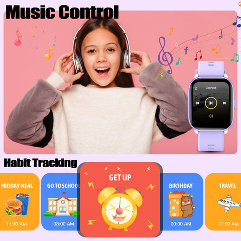 meoonley Kids Watch with 19 Sport Modes, 1.5“ Girls Smart Watch, Sleep Tracking, Heart Rate, Pedometer, No APP/Phone Required, IP68 Waterproof, Kids Fitness Tracker, Gifts for Girls Teens Age 6-15
