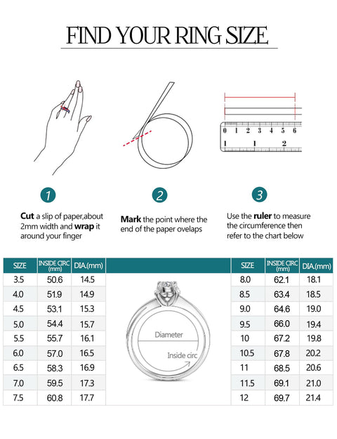 IMOLOVE Moissanite Wedding Band Wedding Rings for Women Twisted Rings 925 Sterling Silver Rings with 18K White Gold Plated Eternity Stackable Engagement Ring Anniversary Band Size 7 IMOLOVE