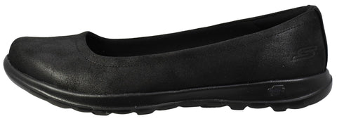 Skechers Women's Go Walk Lite - Gem Walking Shoes, Black/Black, 8.5 M US