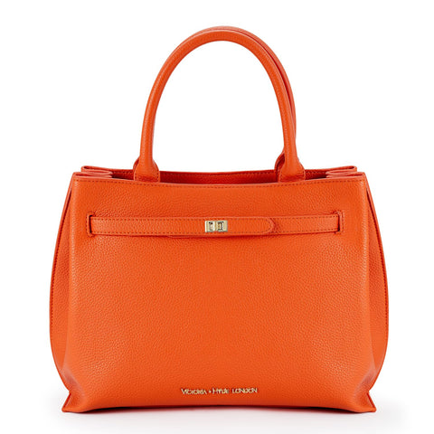 VICTORIA HYDE LONDON Lambeth Designer Handbags for Women Crossbody Tote Satchel Luxury Business Top Handle Bags for Women, Juicy Orange VICTORIA HYDE LONDON