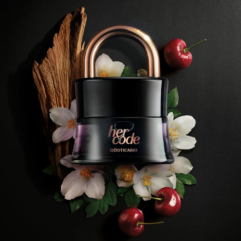 O Boticário Her Code Eau de Parfum, Long-Lasting, Fruity Floriental Fragrance Perfume for Women, 1.7 Ounce O Boticário