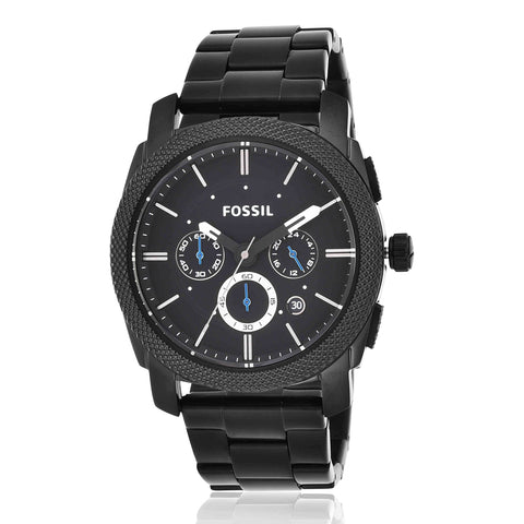 Fossil Machine Chronograph Watch Fs4552ie Black Stainless Steel One Size Fossil