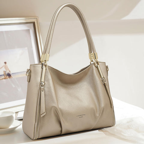 LAORENTOU Women's Tote Handbags Cow Leather Satchel Handbags for Women Top-handle Shoulder Purses LAORENTOU