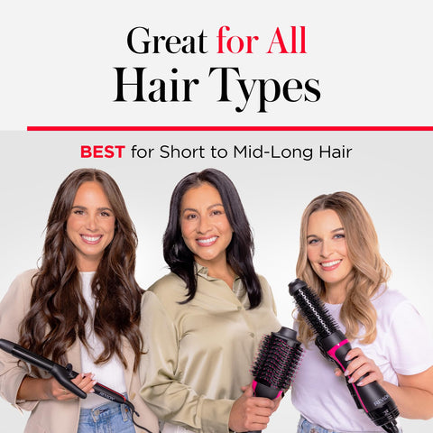 REVLON One Step Volumizer PLUS Hair Dryer and Styler | More Volume, Less Damage, and More Styling Control for Easy and Fast Salon-Style Blowouts, Plus Travel Friendly (Black) REVLON