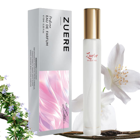 Zuere Perfumes for Women Eau de Parfum, Women's Perfume with Notes of Jasmine Latte, Pheromones Infused Enhanced Scents Perfumes 0.35 fl.oz/10ml, JG_C1_04 Zuere