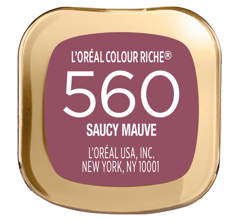 L’Oréal Paris Colour Riche Original Creamy, Hydrating Satin Lipstick with Argan Oil and Vitamin E, Saucy Mauve , 1 Count L'Oreal Paris