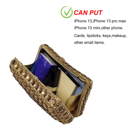 Unique Diamond Evening Bag Dress Up Prom Crystal Clutch Purse Women Bridal Party Wedding HUANG ZHUANG