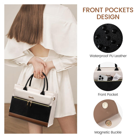 LOVEVOOK Purses and Handbags for Women,Leather Shoulder Bag Black Purse Tote,Satchel Crossbody Bags Top Handle for Ladies