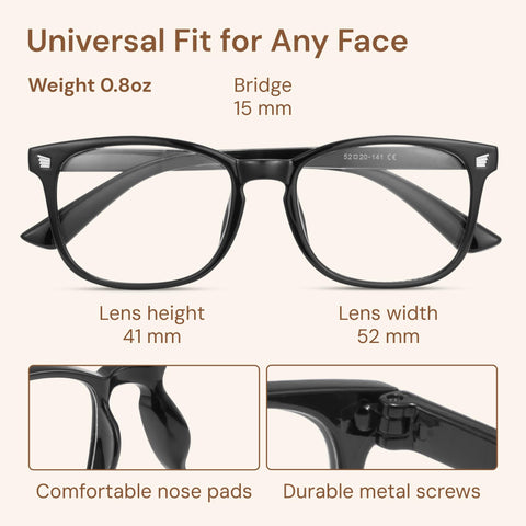 Gaoye Stylish Blue Light Glasses for Woman - Computer Glasses 99% Blue Light Blocking - Lightweight TR90 Frames - 3 pack Gaoye