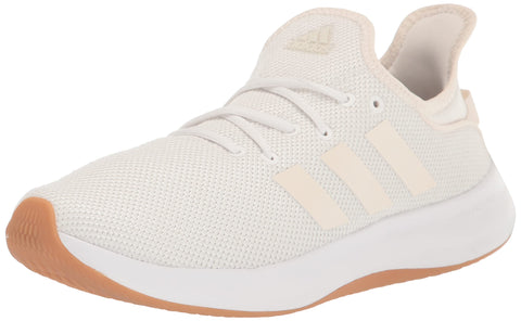 adidas Women's Cloudfoam Pure Sportswear Sneaker, White/Chalk White/Zero Metallic, 6 adidas