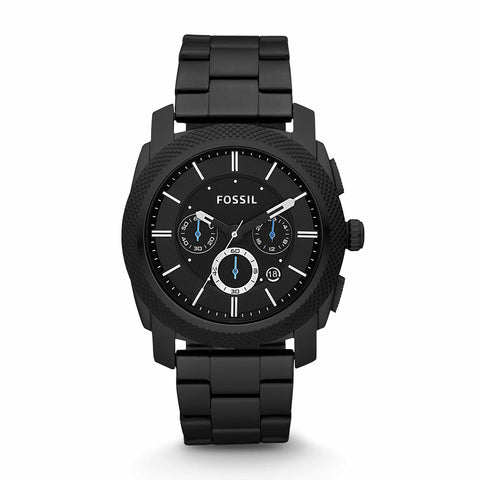 Fossil Machine Chronograph Watch Fs4552ie Black Stainless Steel One Size Fossil