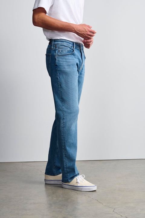 General Denim Works Bridge Men's Regular Rise Straight Leg Jeans, Mid Denim, 36x32