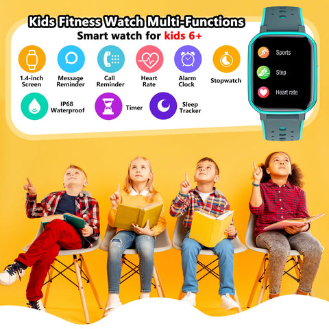 JOYELE Smart Watch for Kids Teens, No Phone Needed Fitness Tracker Boy Girls Watch with 19 Sport Modes, Pedometer, Sleep Monitor, Kids Watch Birthday Gifts Toy Gift for Girls Boys 6-16 (Green)