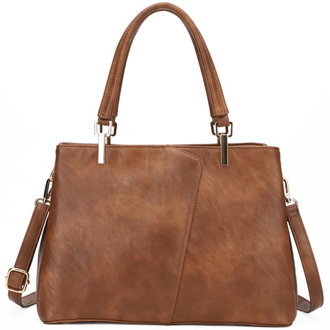 KouLi Buir Hobo Bags for Women Large PU Leather Purses and Handbags Shoulder Bags Ladies Crossbody Bags Top Handle Tote Bag (Brown) KouLi Buir