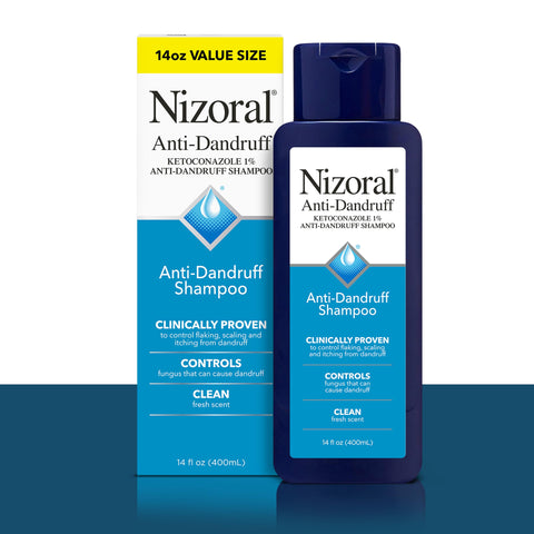 Nizoral Anti-Dandruff Shampoo with 1% Ketoconazole, Fresh Scent, 14 Fl Oz Nizoral