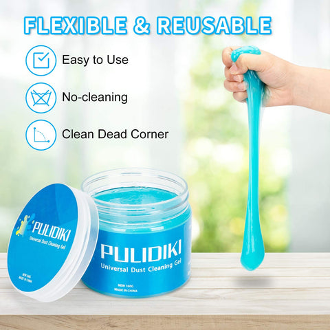 PULIDIKI Car Cleaning Gel Car Clean Putty, Universal Car Interior Cleaner Slime, Perfect Cleaning Kit Supplies, Auto Detailing Tools Accessories, Dust Remover Gifts for Men Women PULIDIKI