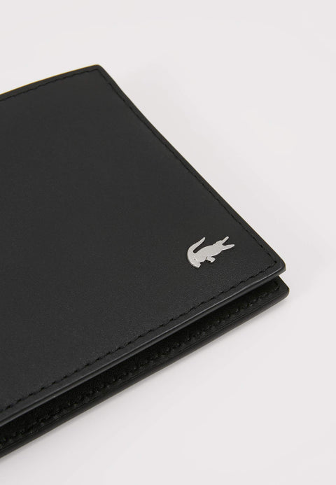 Lacoste Men's Fitzgerald Small Billfold Wallet, Black, One Size Lacoste