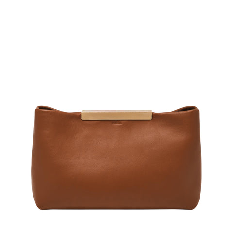 Fossil Penrose Crossbody, Medium Brown Clutch Fossil