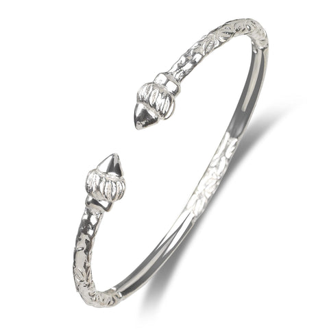 Better Jewelry Ridged Arrow .925 Sterling Silver West Indian Bangle (MADE IN USA) Better Jewelry