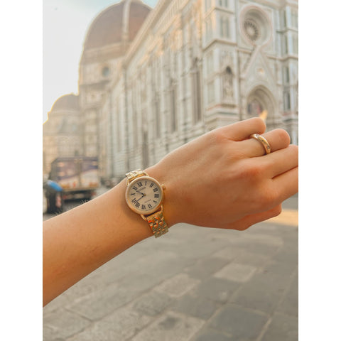 Citizen Ladies' Eco-Drive Classic Watch in Gold-Tone Stainless Steel, Silver-Tone Dial Citizen