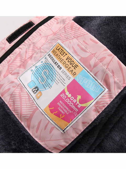 Keevoom Girls Winter Coats Size 8-10,Youth Pink Fleece Ski Coat Waterproof Riancoat Hooded Windproof Snowboarding Jackets