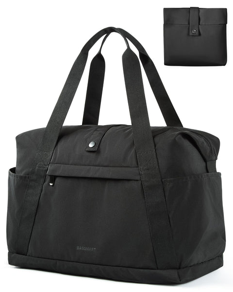 BAGSMART For Spirit Airlines Personal Item Bag, 23L Foldable Weekender Bags for Women Gym Tote Overnight Bag for Travel BAGSMART