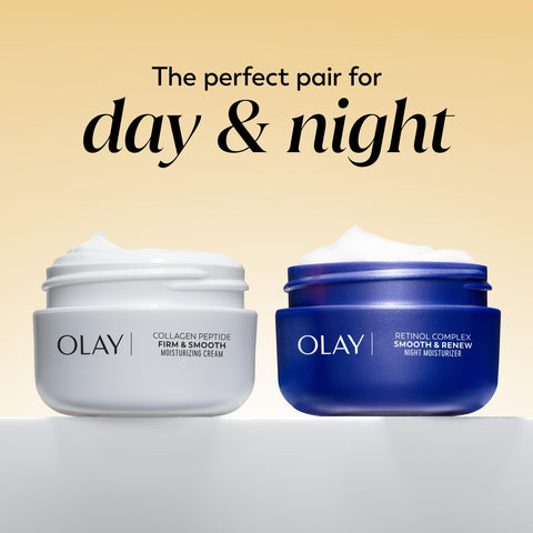 Olay Regenerist Collagen Peptide Face Moisturizer, Firm & Smooth Cream -Fragrance-Free - Hydrating, Firming, Anti-Aging, Anti-Wrinkle, Smoothing - Recyclable Sustainable Eco Jar, Non-Greasy, 2 Oz