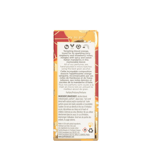 Pacifica Tuscan Blood Orange Perfume Spray for Women & Perfumed Hair Body Mist, Blood Orange, 6 Fl Oz Pacifica