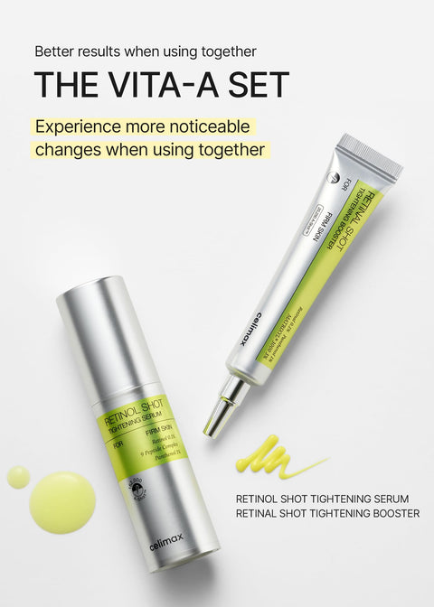 celimax The Vita A Retinal Shot Tightening Booster | Pore Minimizer, Wrinkles & Fine Lines, Firmer Skin, 15ml