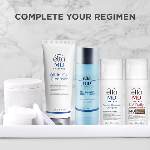 EltaMD UV Daily Deep Tinted SPF 40 Face Sunscreen Moisturizer with Zinc Oxide, Tinted Daily Face Moisturizer with SPF, Sunscreen for Dry Skin,1.7 oz Pump