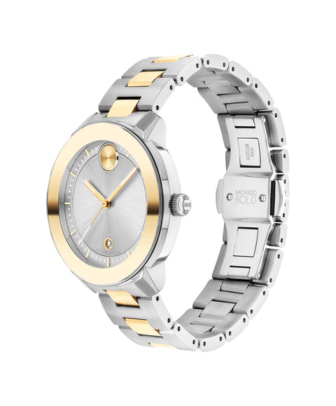 Movado Bold 3600870 Verso Women's Two Tone Stainless Steel Case and Bracelet Color: Two Tone Movado