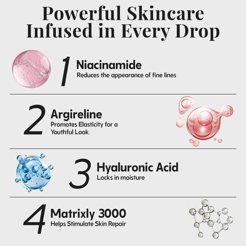 Jerome Alexander My Color Self-Adjusting Foundation, Hydrating & Lightweight Face Makeup, Skincare-Infused, with Kabuki Brush, Medium, 1 oz