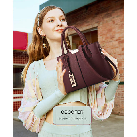 COCIFER Purses and Handbags for Women Shoulder Tote Bags Satchel Top Handle Bag COCIFER