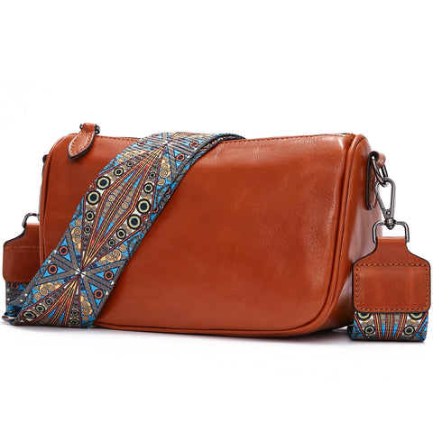 Leather Purse Crossbody Bag for Women: Genuine Leather Purses for Women Trendy - Small Shoulder Cross Body Bag BOYATU