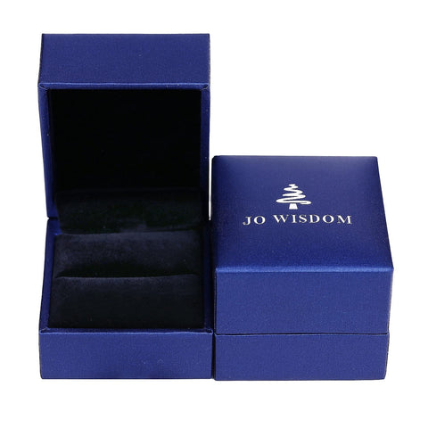 JO WISDOM Women Rings,925 Sterling Silver Criss Cross X Shape Statement Rings for Women with February Birthstone Ring size9 JO WISDOM