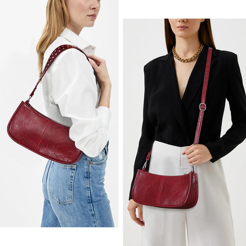 GETERUUV Shoulder Bags for Women Y2k Purse and Handbags Retro Studded Crossbody Bag Small Shoulder Purse Leather Hobo Handbag
