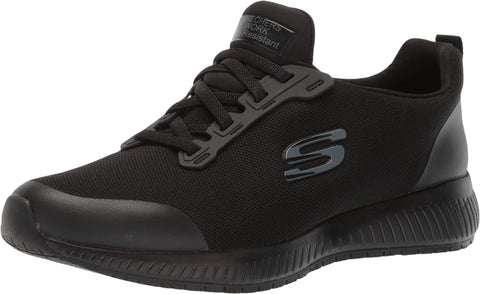 Skechers Women's Squad Sr Food Service Shoe, Black, 9 Skechers
