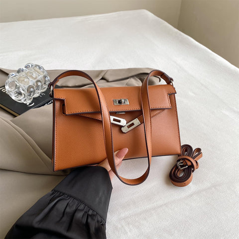 ONE2MAY Women Handbags Shoulder Bag Clutch Purse Shoulder Purse for Women Trendy Small Handbags (Brown) ONE2MAY