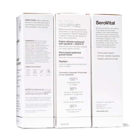 SeroVital Beauty RetinAll Daily Serum – Redefining Retinol – Retinoid Skin Serum – Anti Wrinkle Face Serum for Women, 1 oz