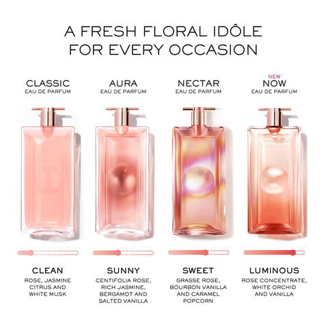Lancôme Idôle Now Eau de Parfum - Long Lasting Fragrance with Notes of Rose, Musky Orchid Accord & Vanilla - Luminous & Floral Women's Perfume - 0.85 Fl Oz Lancôme