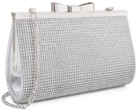 Sumnn Evening Clutch Bag Cocktail Prom Sparkly Rhinestone Crystal Bride and Bridesmaid Wedding Party Formal Purses for Women Sumnn