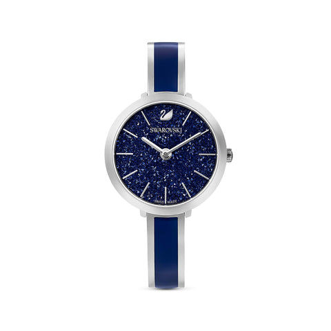 SWAROVSKI Crystalline Delight Watch, Swiss Quartz Watch with Blue Crystals, Matching Enamel, Stainless Steel Casing, Part of the Swarovski Crystalline Delight Collection SWAROVSKI