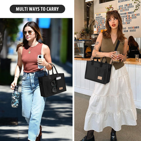 Tote Bags for Women Canvas Tote Purse Crossbody Bags with Pockets Top Handle Shoulder Handbags Satchel Bags for Women