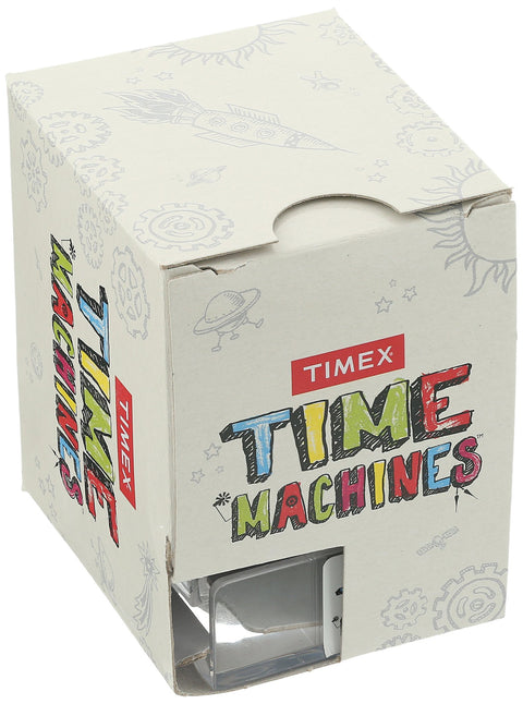 Timex Girls TW7C25500 Time Machines Pink/Rainbows & Unicorns Elastic Fabric Strap Watch