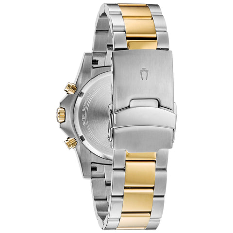Bulova Men's Classic Sport 6-Hand Chronograph Quartz Watch, Calendar Date, Luminous Hands and Markers, 100M Water Resistant, 44mm Bulova